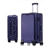 Aluminium-Hartschalenkoffer | TSA-Zahlenschloss | 4 Universalrollen-Blau-XS (30 L)-Luzern Mode