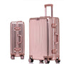 Aluminium-Hartschalenkoffer | TSA-Zahlenschloss | 4 Universalrollen-Rosegold-XS (30 L)-Luzern Mode