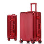Aluminium-Hartschalenkoffer | TSA-Zahlenschloss | 4 Universalrollen-Rot-XS (30 L)-Luzern Mode