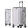 Aluminium-Hartschalenkoffer | TSA-Zahlenschloss | 4 Universalrollen-Silber-XS (30 L)-Luzern Mode