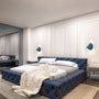 Wandleuchte | Farbig Modern Stilvoll Vielseitig Fröhlich Drehbar-Blau-Luzern Mode