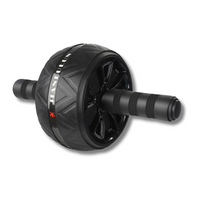 Bauchmuskelroller | Breiter Gurt | Rutschfeste Matte | Stabil | Schaumstoffgriff-Schwarz-Luzern Mode
