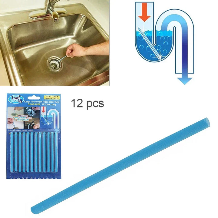 Abflussreinigungsstäbchen | 12 Stück Präventiv Reinigen PipePure-Luzern Mode
