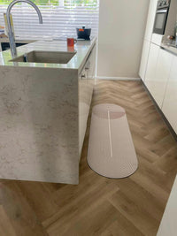 Küchenmatte | Absorbierend | Rutschfest | Mikrofaser | Modern | Oval-Luzern Mode