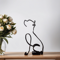 Hundestatue | Abstrakte Kunstdekoration Modern Stilvoll Vielseitig-Luzern Mode