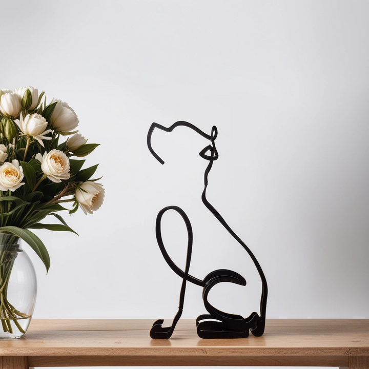 Hundestatue | Abstrakte Kunstdekoration Modern Stilvoll Vielseitig-Luzern Mode