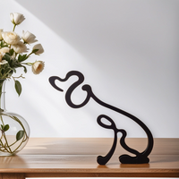 Hundestatue | Abstrakte Kunstdekoration Modern Stilvoll Vielseitig-Luzern Mode
