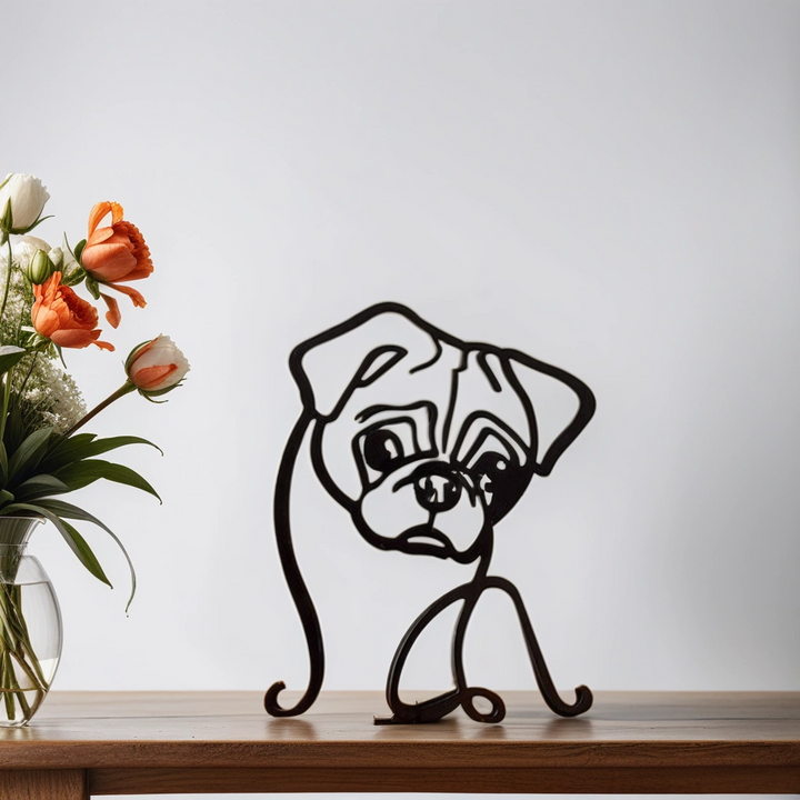 Hundestatue | Abstrakte Kunstdekoration Modern Stilvoll Vielseitig-Luzern Mode
