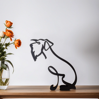 Hundestatue | Abstrakte Kunstdekoration Modern Stilvoll Vielseitig-Luzern Mode