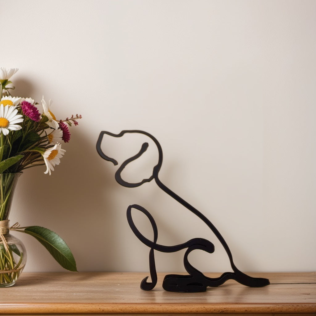 Hundestatue | Abstrakte Kunstdekoration Modern Stilvoll Vielseitig-Beagle-Luzern Mode