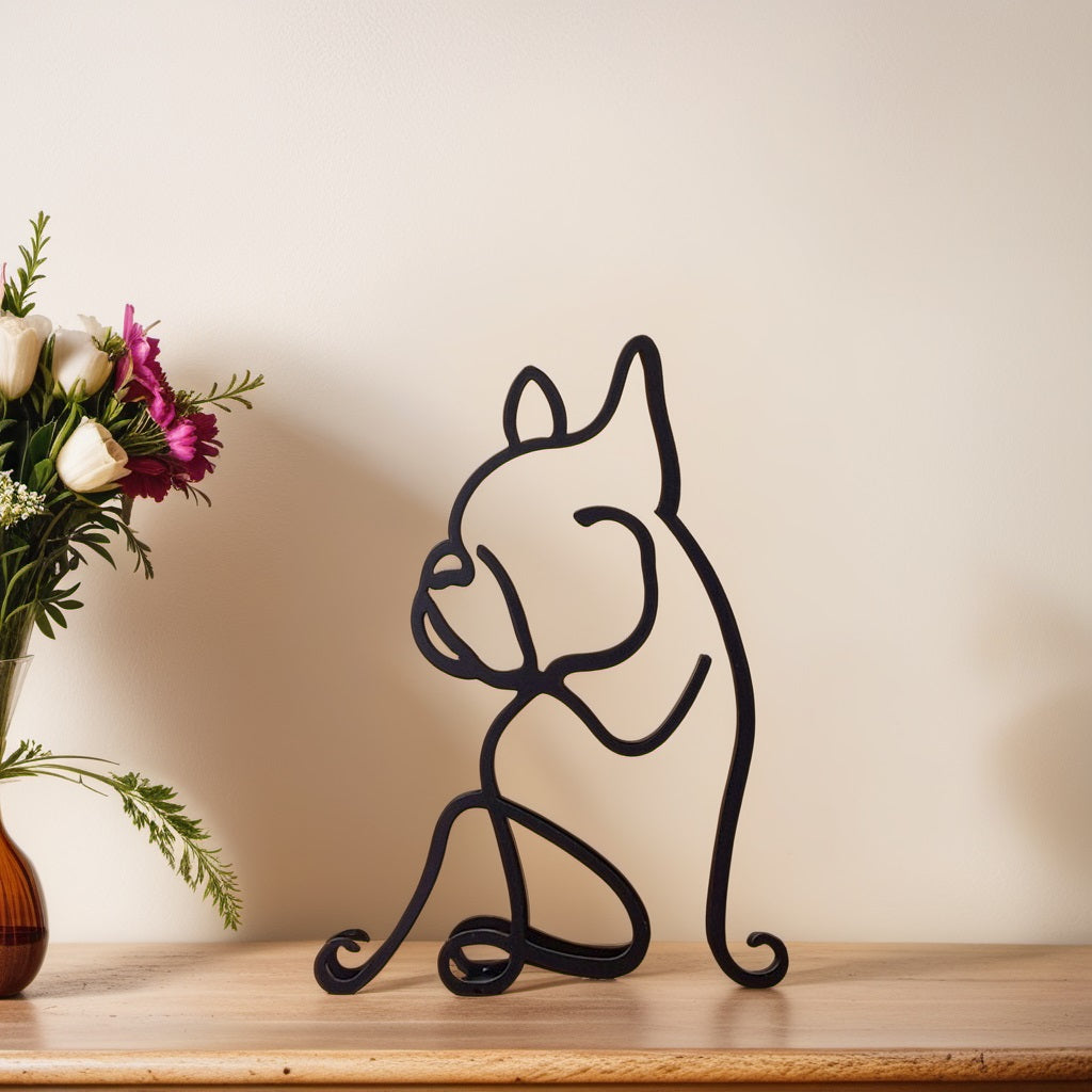 Hundestatue | Abstrakte Kunstdekoration Modern Stilvoll Vielseitig-Bulldog-Luzern Mode