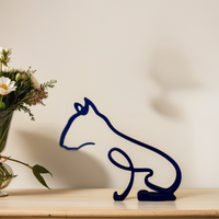 Hundestatue | Abstrakte Kunstdekoration Modern Stilvoll Vielseitig-Bullterrier-Luzern Mode