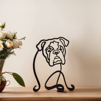 Hundestatue | Abstrakte Kunstdekoration Modern Stilvoll Vielseitig-Englische Bulldogge-Luzern Mode