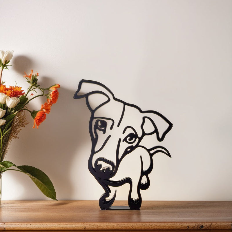 Hundestatue | Abstrakte Kunstdekoration Modern Stilvoll Vielseitig-Jack Russell-Luzern Mode