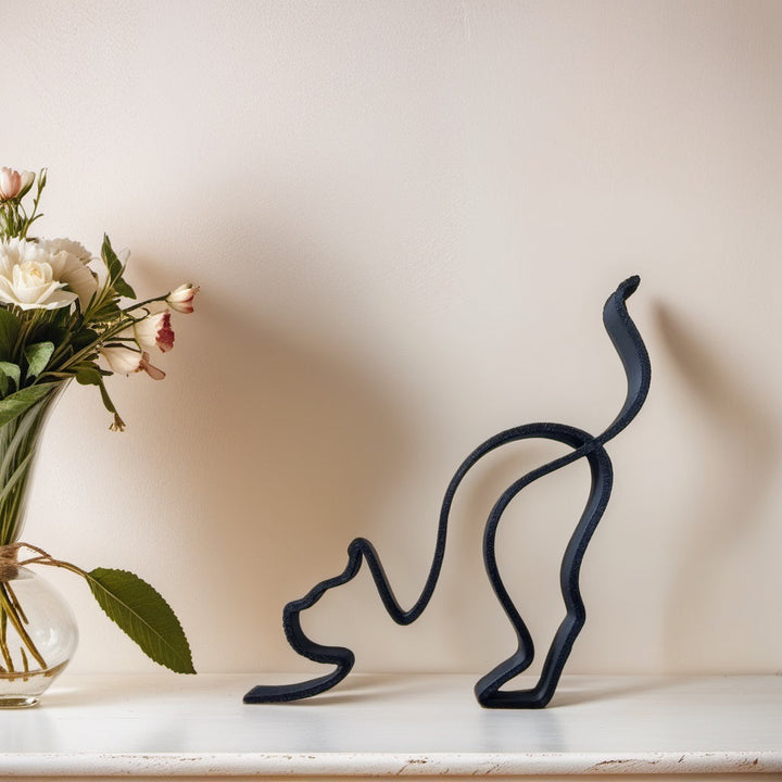 Hundestatue | Abstrakte Kunstdekoration Modern Stilvoll Vielseitig-Katze-Luzern Mode