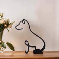 Hundestatue | Abstrakte Kunstdekoration Modern Stilvoll Vielseitig-Terrier-Luzern Mode
