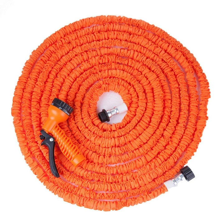 Ausziehbarer Gartenschlauch | Spritzdüse | Knickfrei | Flexibel | Verstellbar-Orange-7,5 Meter-Luzern Mode