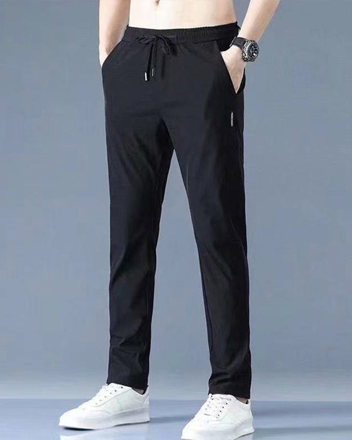 Herren Jogginghose mit Taschen - Bequeme Sporthose Fitness-Schwarz-M-Luzern Mode
