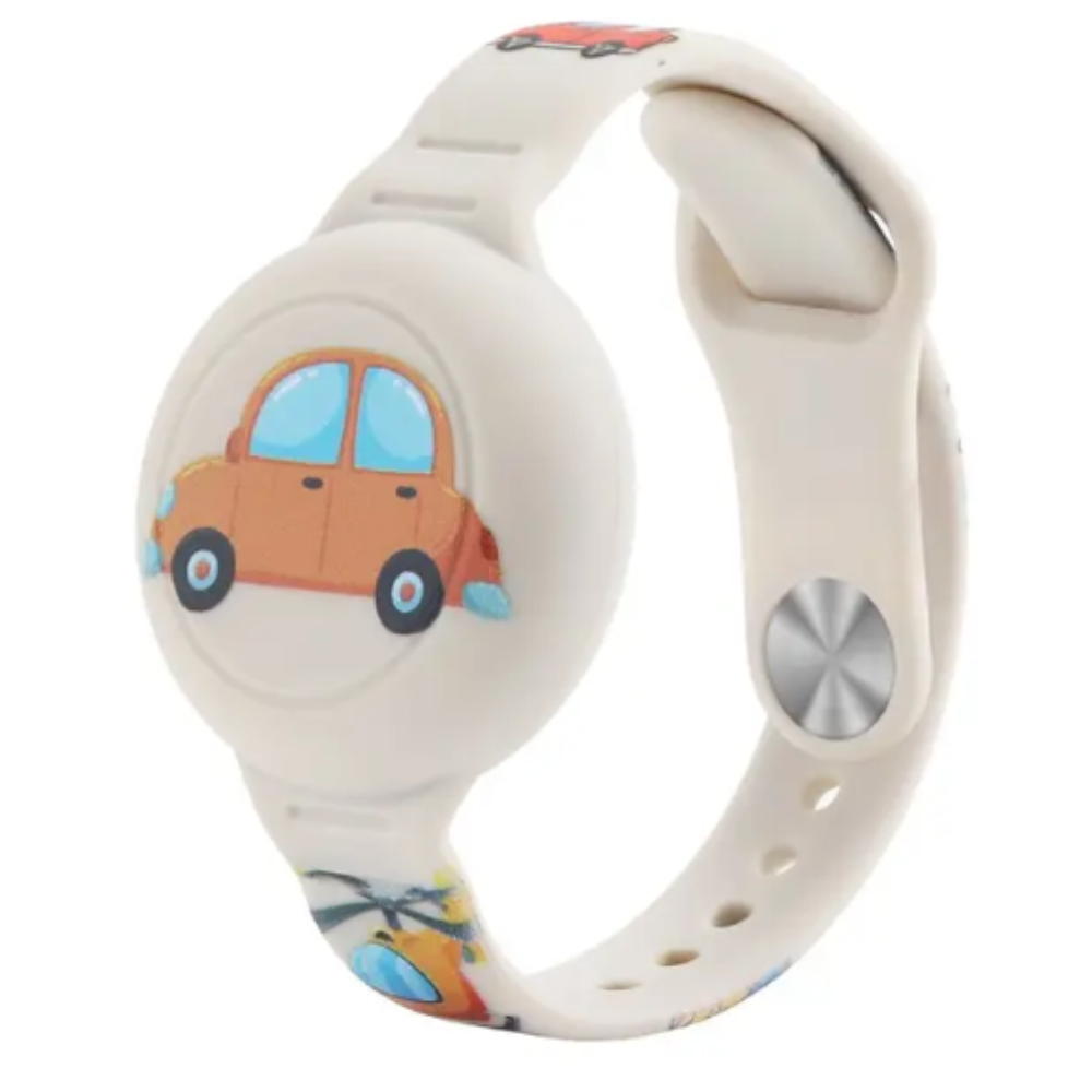 Airtag Kinderarmband | Dino Komfortabel Leicht Hautfreundlich Stilvoll-Beige-Luzern Mode