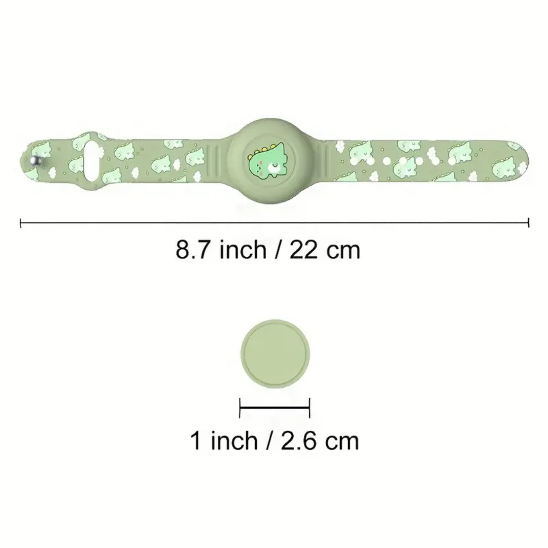 Airtag Kinderarmband | Dino Komfortabel Leicht Hautfreundlich Stilvoll-Luzern Mode