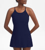Sportkleid Damen Sommer | Integrierte Shorts | Atmungsaktiv | Dehnbar | Aktiv-Marineblau-XS-Luzern Mode