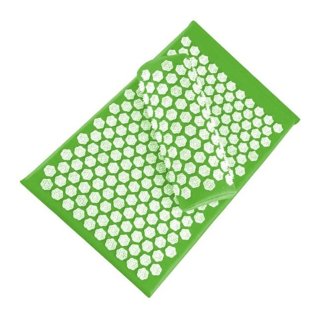 Yogamatten-Set | Kissen | Akupressur | Entspannend | Komfortabel | Langlebig-Hellgrün-Luzern Mode