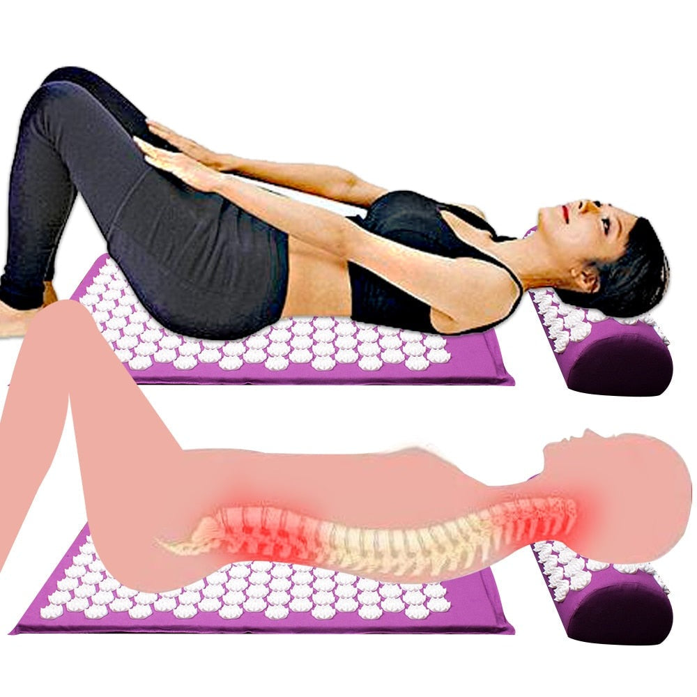 Yogamatten-Set | Kissen | Akupressur | Entspannend | Komfortabel | Langlebig-Luzern Mode