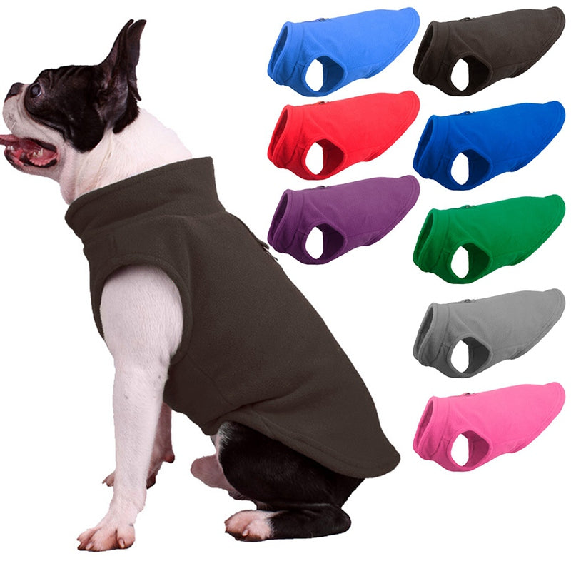 Hundejacke | Fleece, Unifarben, Komfortabel, Waschbar, Vielseitig, Warm, Langlebig-Luzern Mode