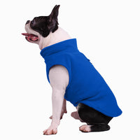 Hundejacke | Fleece, Unifarben, Komfortabel, Waschbar, Vielseitig, Warm, Langlebig-Marineblau-S-Luzern Mode