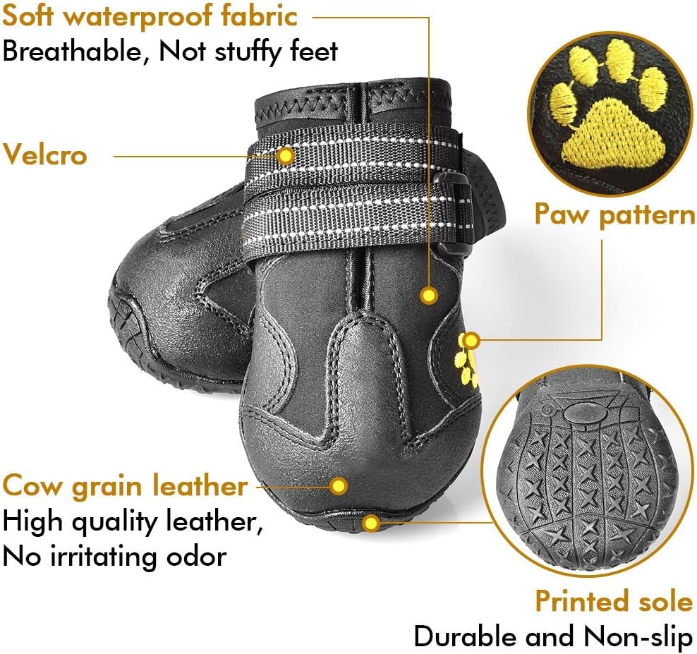 Hundeschuhe | Wasserdicht Komfortabel Langlebig Anti-Rutsch Robust-Luzern Mode