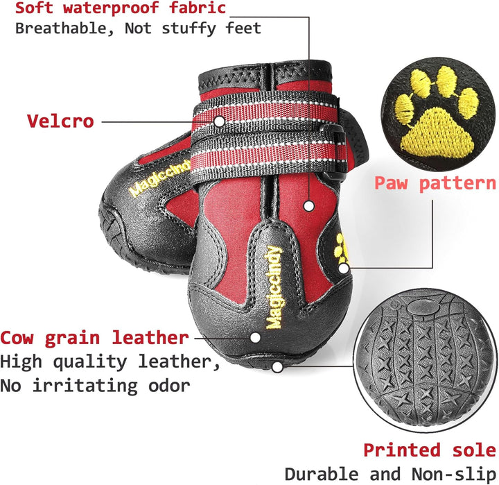 Hundeschuhe | Wasserdicht Komfortabel Langlebig Anti-Rutsch Robust-Luzern Mode