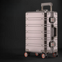 Aluminiumkoffer | Verscheidene Größen | TSA-Schloss | Universalrollen-S (44 L)-Braun-Luzern Mode