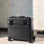 Hartschalenkoffer | Aluminium | 4 Universalrollen | TSA-Zahlenschloss-Grau-S (43 L)-Luzern Mode