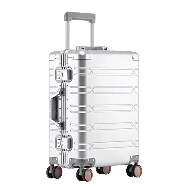 Aluminium Reisekoffer | TSA-Zahlenschloss | Doppelspinnerrollen-Luzern Mode