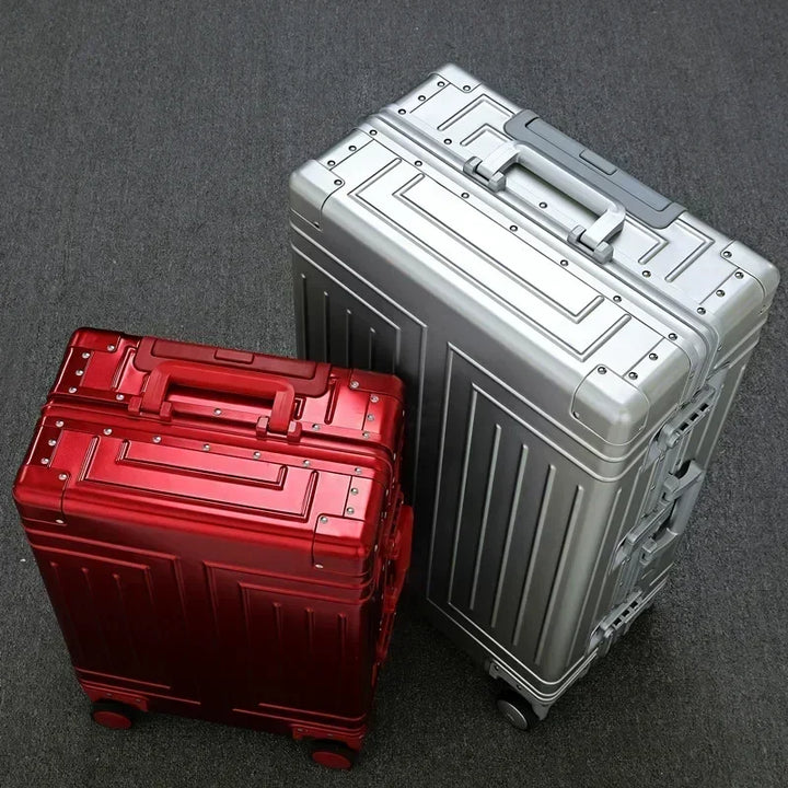 Aluminiumrahmen-Hartschalenkoffer | Robust | Modern | Universalrollen-Luzern Mode