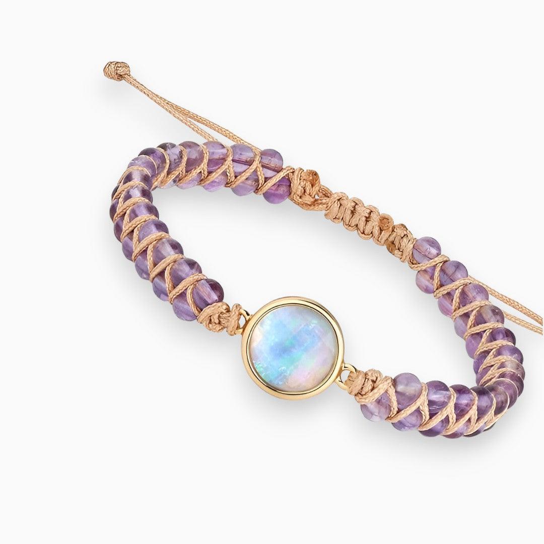 Amethyst Armband | Heilend | Handgefertigt | Stilvoll | Opal | Vielseitig-Luzern Mode