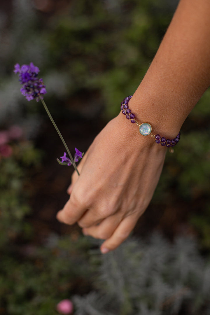 Amethyst Armband | Stilvoll | Natürlich | Nachhaltig | Einzigartig | Auffällig | Heilend-Luzern Mode