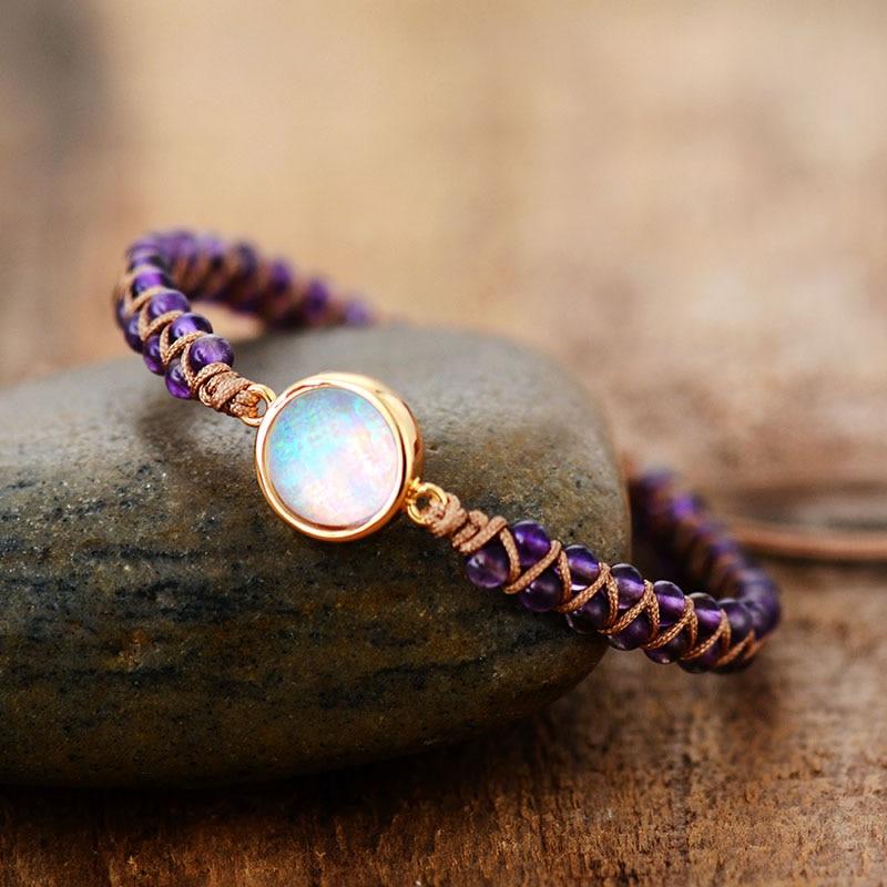 Amethyst Armband | Stilvoll | Natürlich | Nachhaltig | Einzigartig | Auffällig | Heilend-Luzern Mode