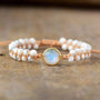 Amethyst Opal Yoga Armband - Handgefertigtes Schmuckstück-Weiß-Luzern Mode