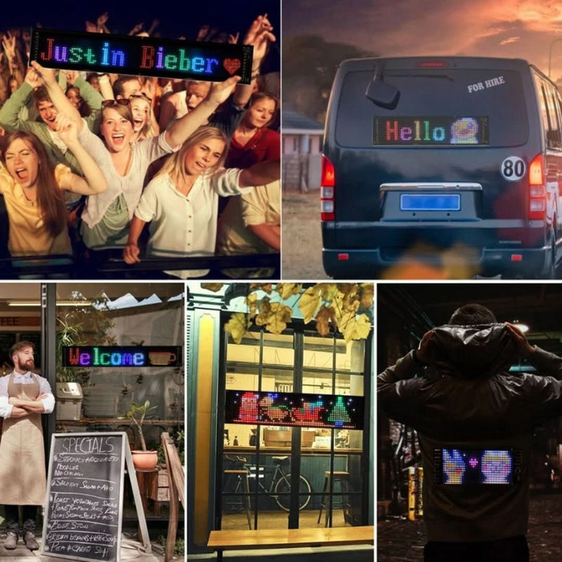 LED Auto-Display | Anpassbar Stilvoll Einzigartig Vielseitig Einstellbar-Luzern Mode