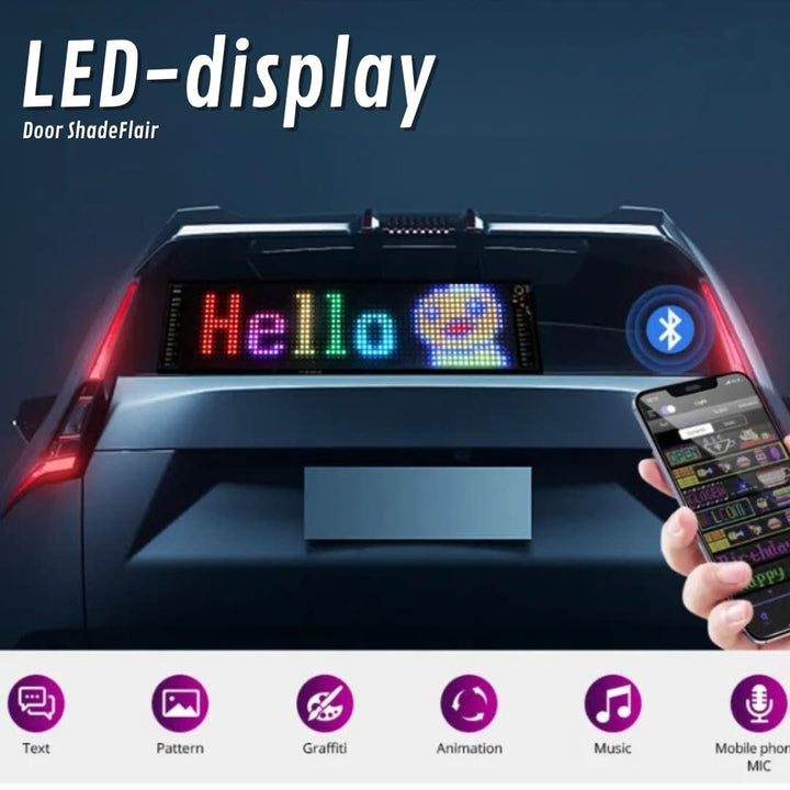 LED Auto-Display | Anpassbar Stilvoll Einzigartig Vielseitig Einstellbar-Luzern Mode