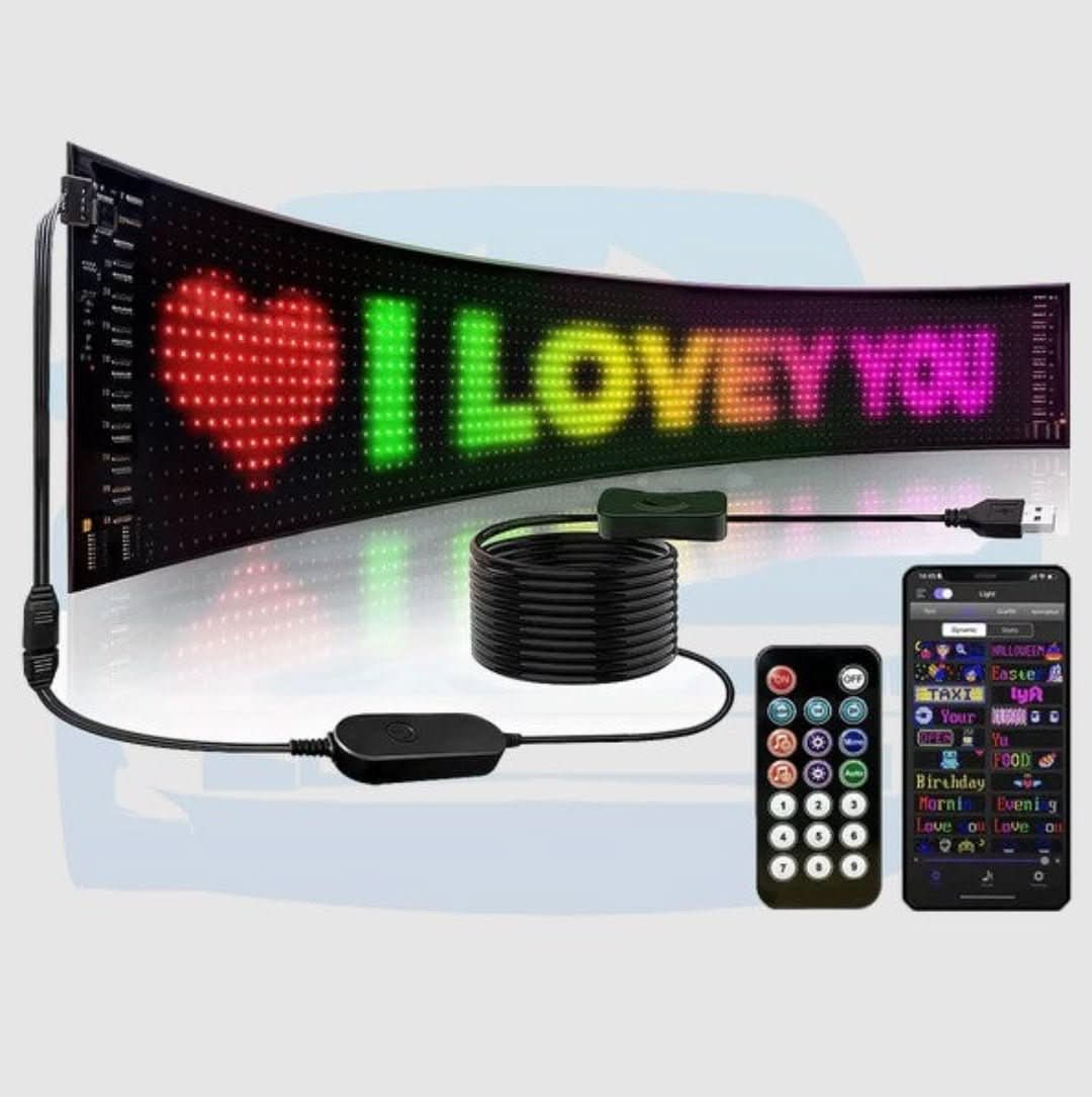 LED Auto-Display | Anpassbar Stilvoll Einzigartig Vielseitig Einstellbar-Luzern Mode