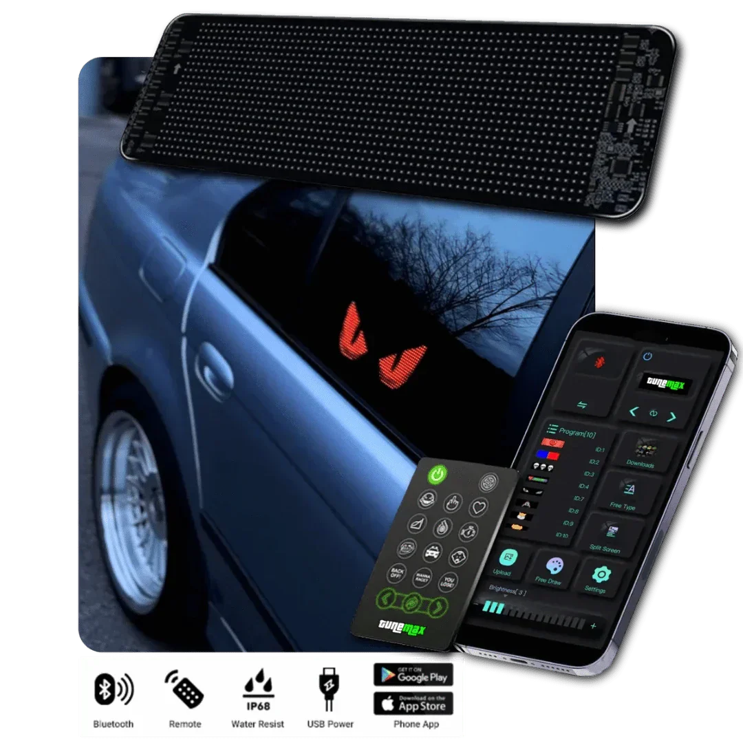 LED Auto-Display | Anpassbar Stilvoll Einzigartig Vielseitig Einstellbar-Luzern Mode
