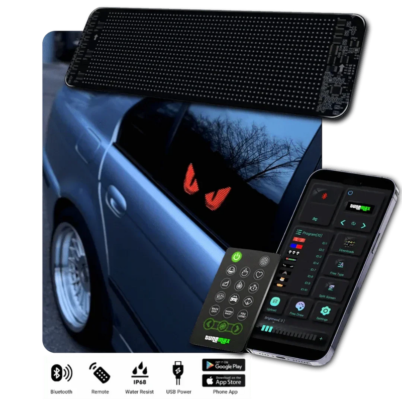 LED Auto-Display | Anpassbar Stilvoll Einzigartig Vielseitig Einstellbar-Luzern Mode