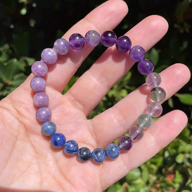 Armband Anti-Angst | Amethyst | Lepidolith | Lapislazuli | Stilvoll-Luzern Mode
