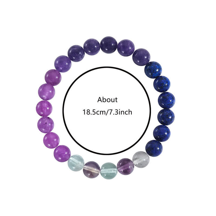 Armband Anti-Angst | Amethyst | Lepidolith | Lapislazuli | Stilvoll-Luzern Mode