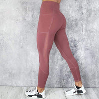 Anti-Cellulite Leggings mit Taschen für Damen Fitness-Rosa-S-Luzern Mode
