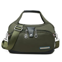 Wasserdichte Damenhandtasche aus Oxford-Stoff, robust-Olive-Luzern Mode