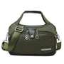 Wasserdichte Damenhandtasche aus Oxford-Stoff, robust-Olive-Luzern Mode