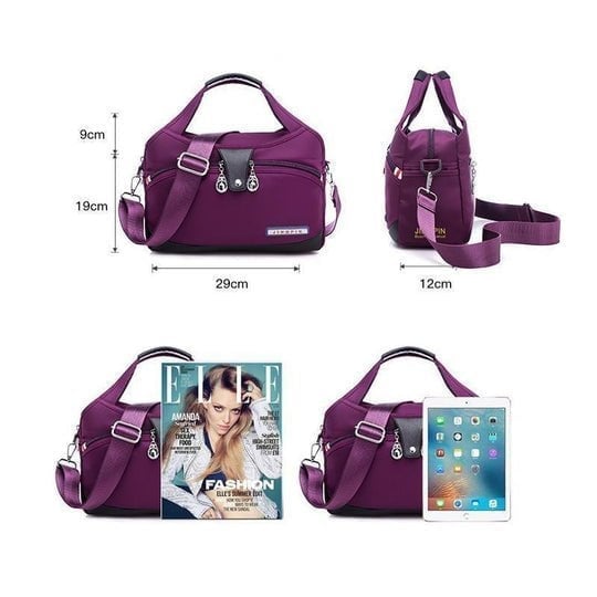 Wasserdichte Damenhandtasche aus Oxford-Stoff, robust-Luzern Mode